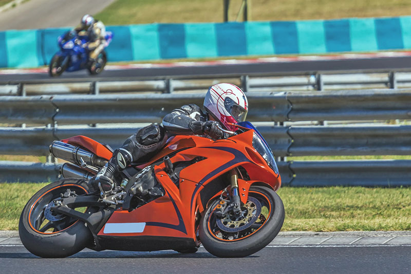 High shutter speed picture of a motorrace